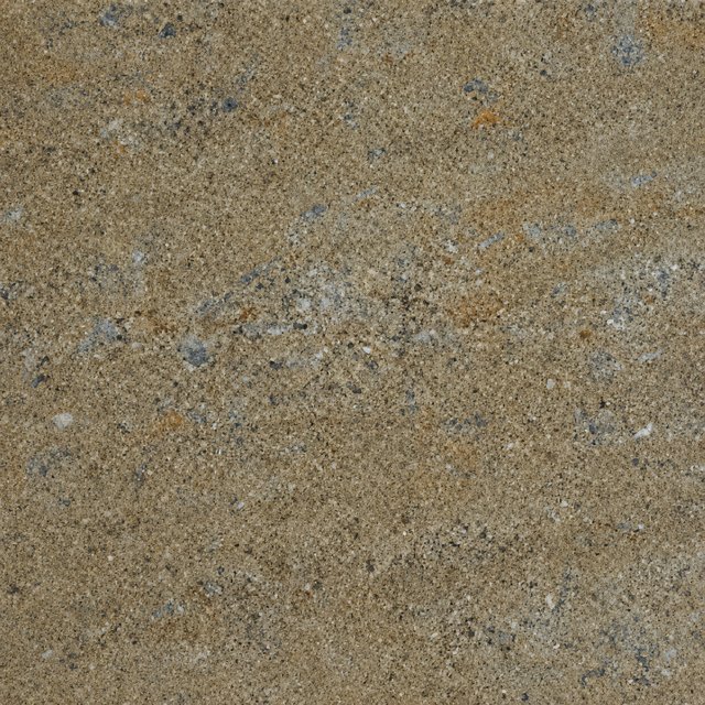 Gritstone hearth material with a textured natural finish