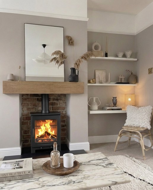CF2 Woodburning Stove in a room setting