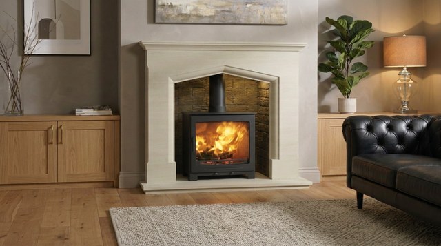 CF3 Woodburning Stove in a room setting
